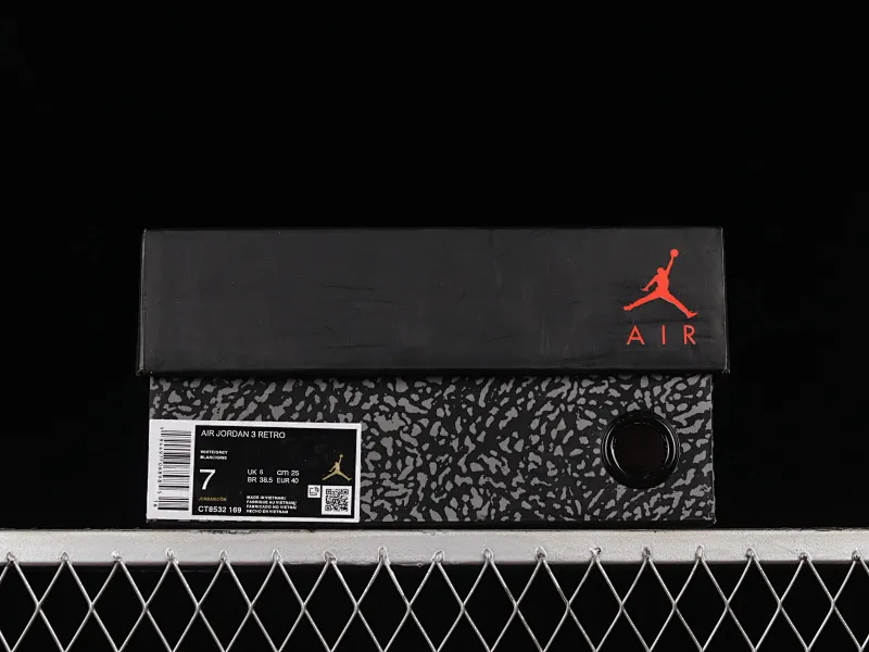 All categories Air Jordan Jordan series basketball shoes Air Jordan 3 Air Jordan 3 Retro "Gray Tone" AJ3 Joe 3 gray tone CT8532-169